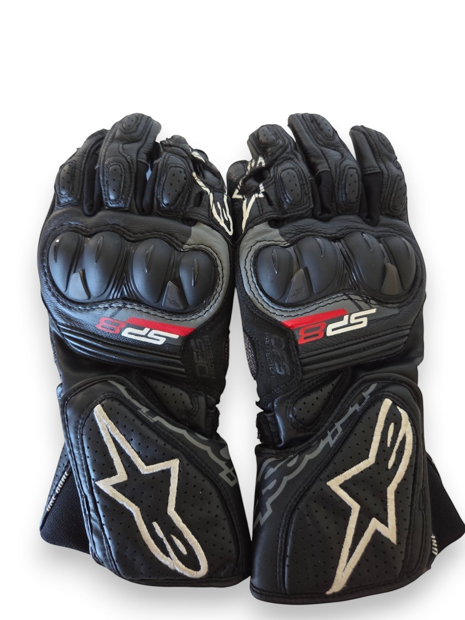 Gants Alpinestars SP-8 V3 Gris – Taille S, Excellent État - Moto Gear Select