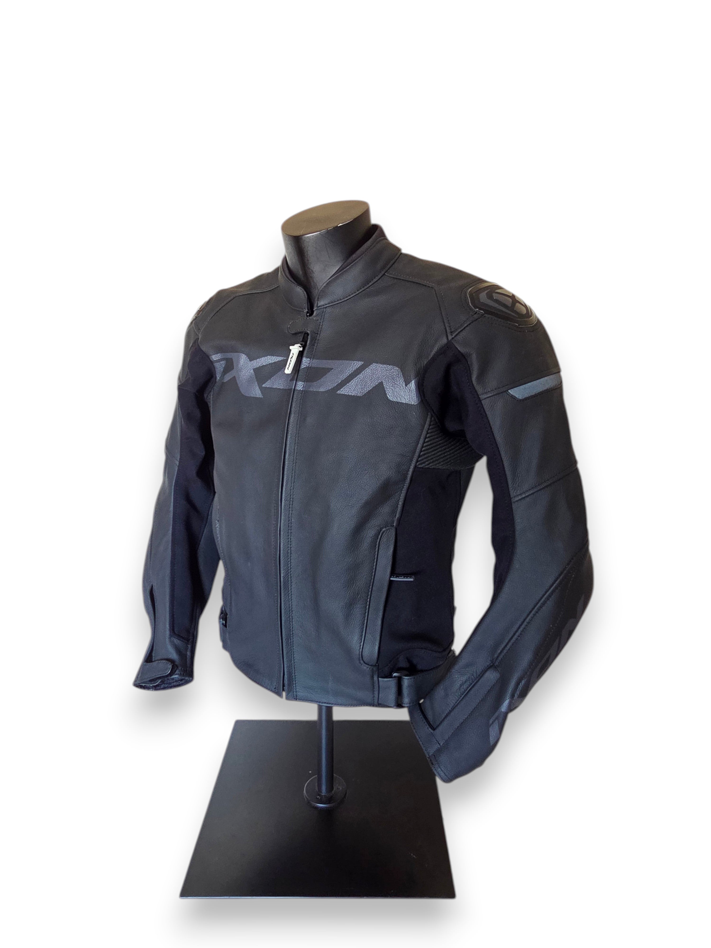 Veste Cuir Ixon Sparrow Grise – Taille M, Excellent État