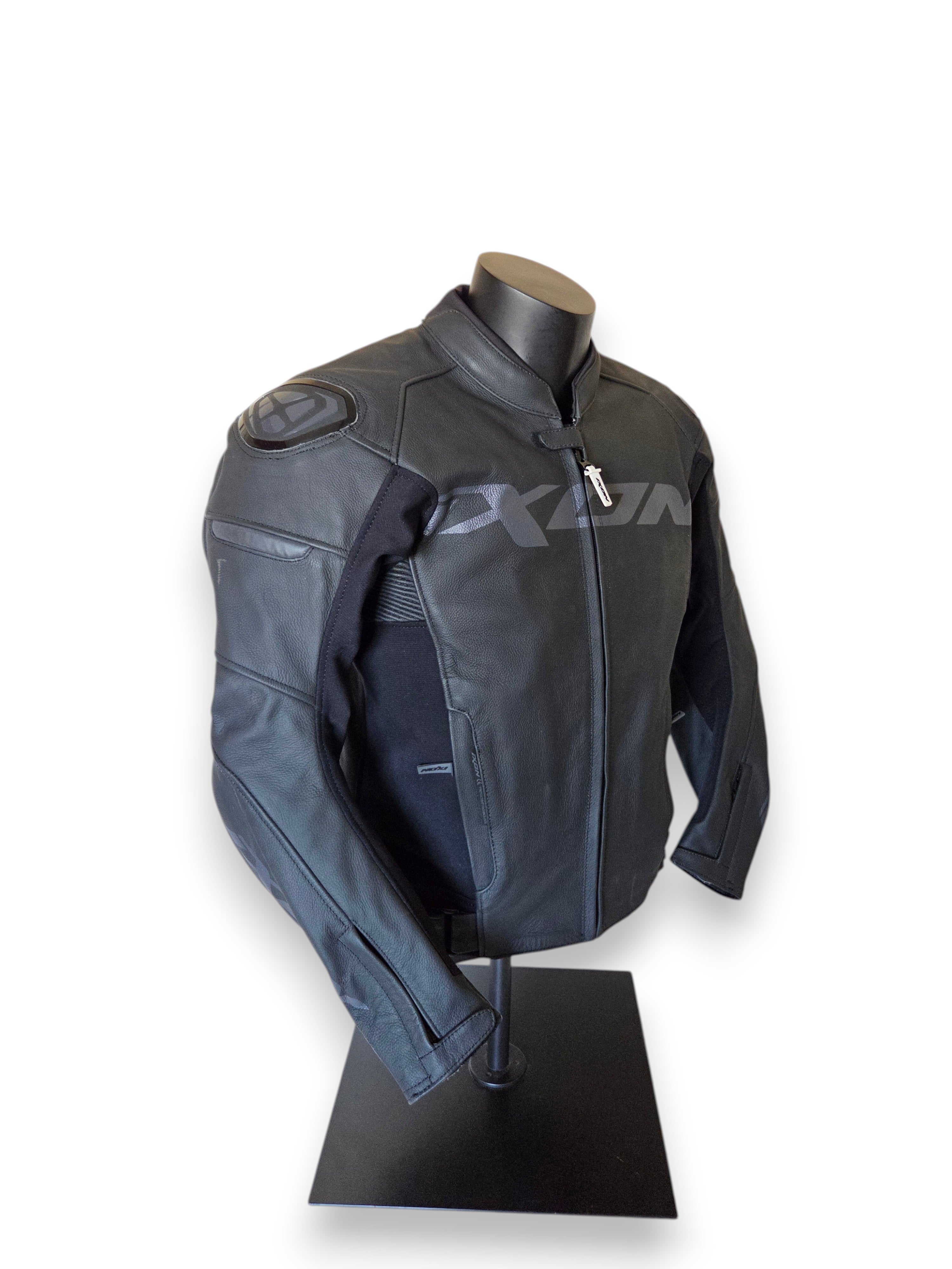 Veste Cuir Ixon Sparrow Grise – Taille M, Excellent État