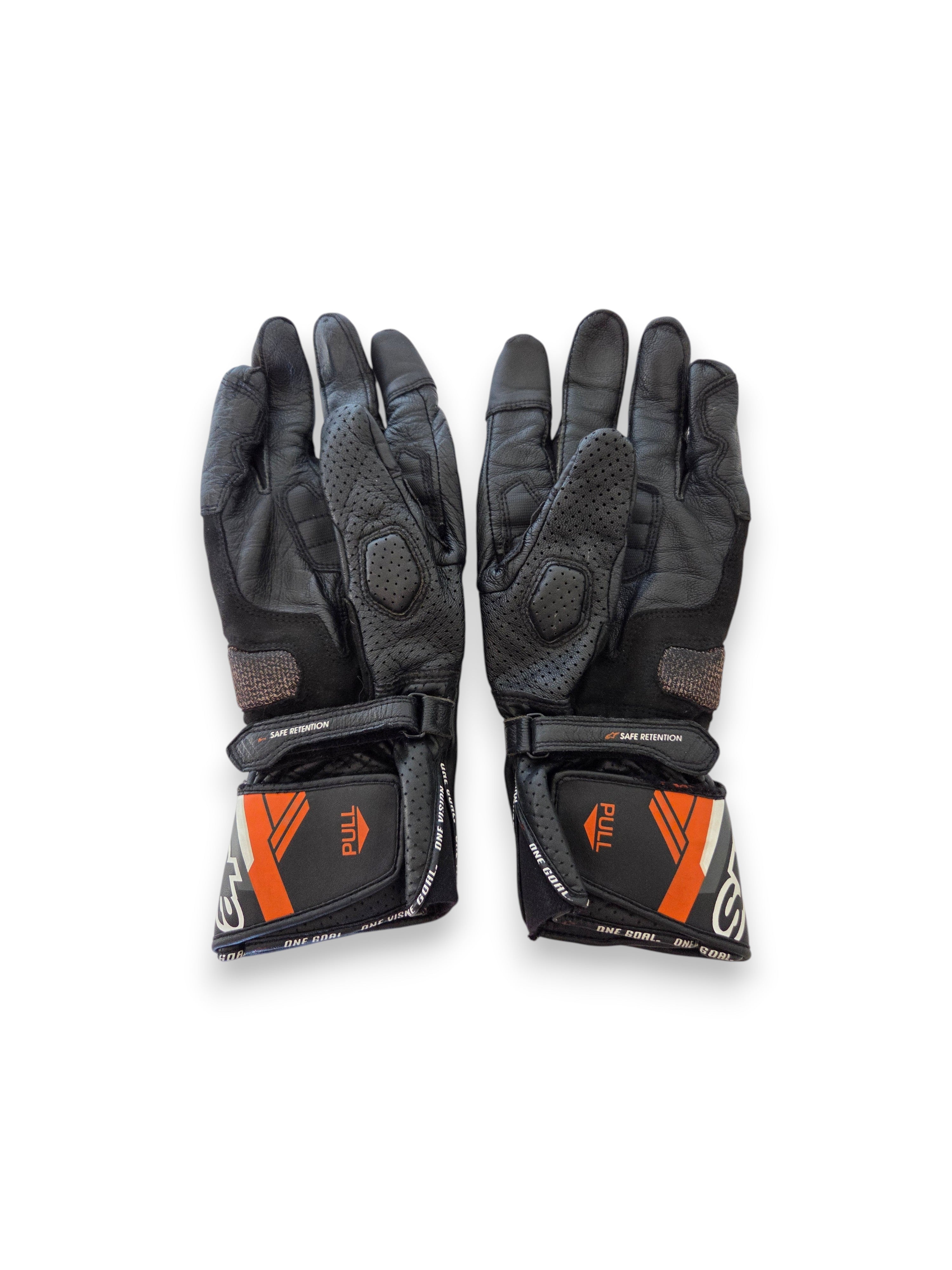 Gants Alpinestars SP-8 V3 Orange – Taille XL – Cuir Aéré, Très Bon État